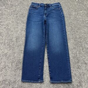 J.Crew Jeans Womens 28 Petite Stovepipe Stretch Medium Wash Denim Preppy City